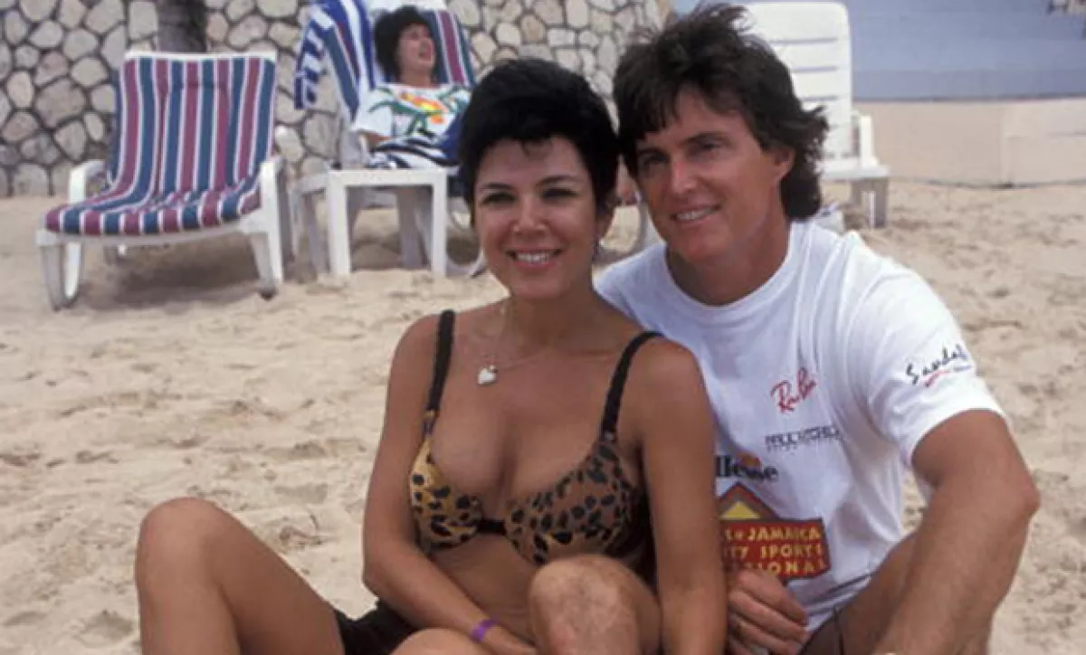 Así lucían Kriss y Bruce Jenner en esa época.