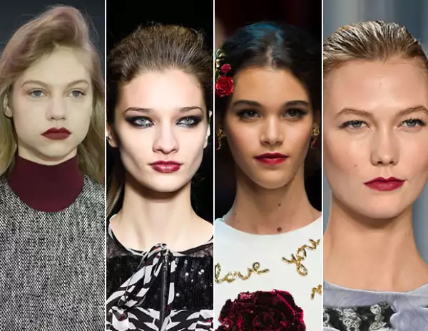 El tono vino fue muy visto especialmente en las pasarelas de Roksanda, John Richmond, Dolce and Gabbana y Carolina Herrera.