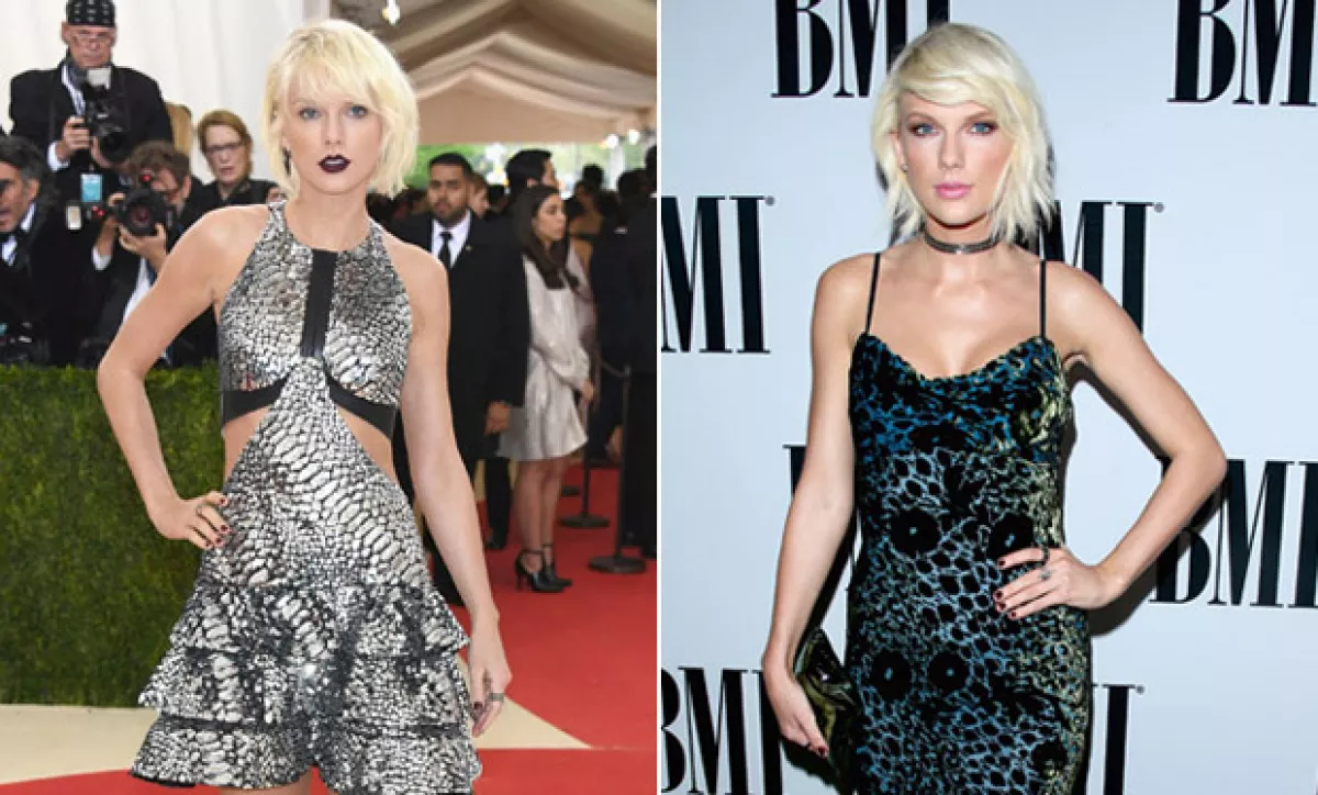 Así lucía Taylor Swift anteriormente con el pelo güero platinado.