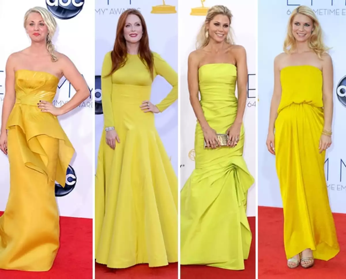 El amarillo fue predominante.