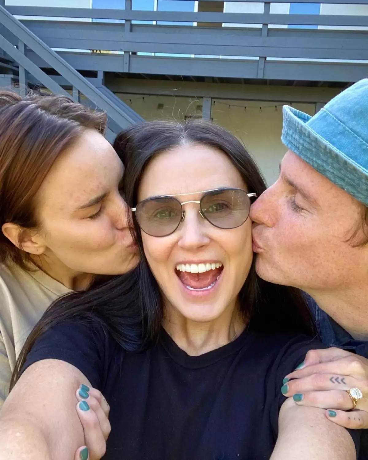Tallulah Williams, Demi Moore y Dillon Buss