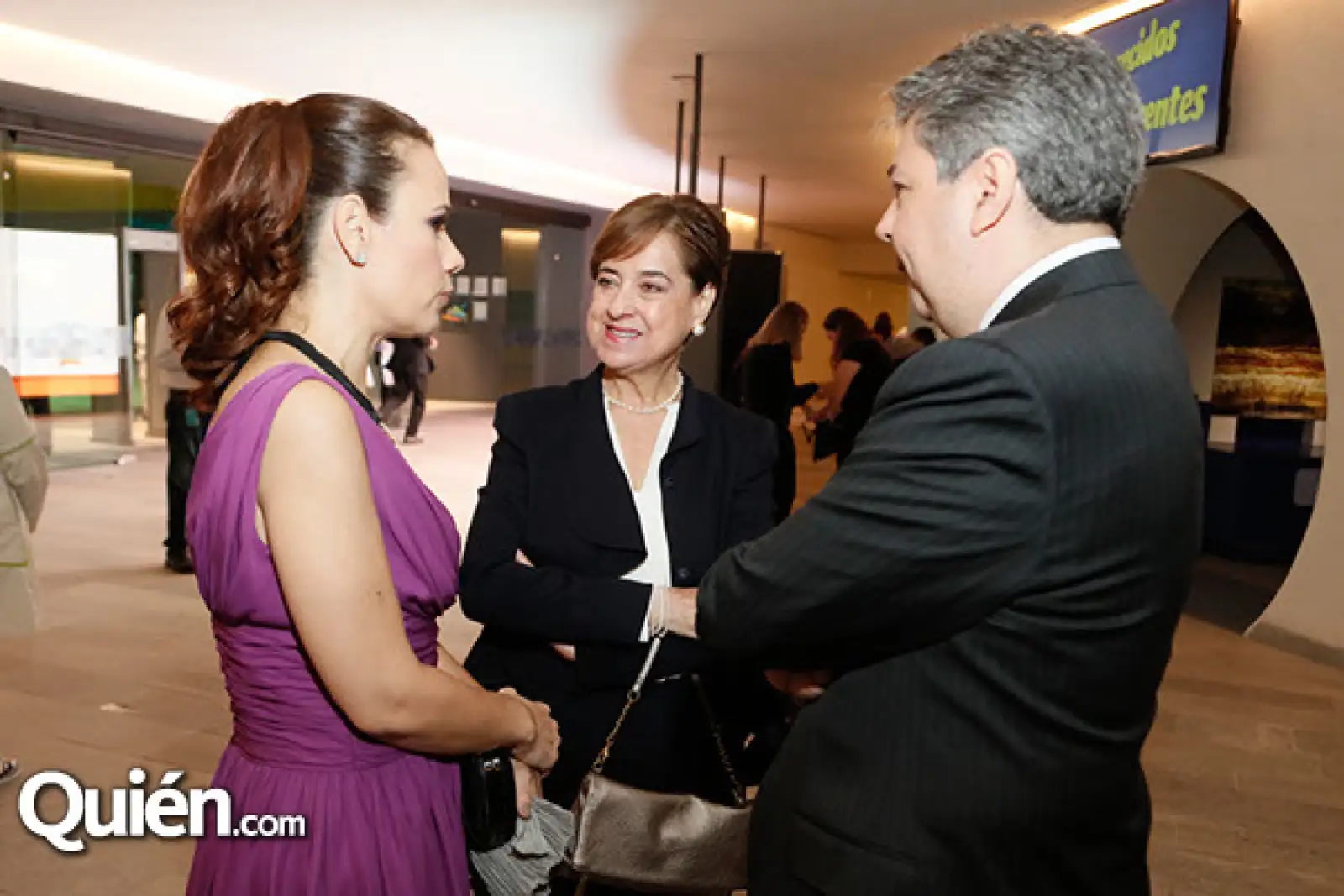 Marcia Larios, Cecilia Occelli y Luis Camargo