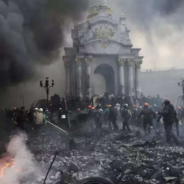 Protestas contra el gobierno en Ucrania