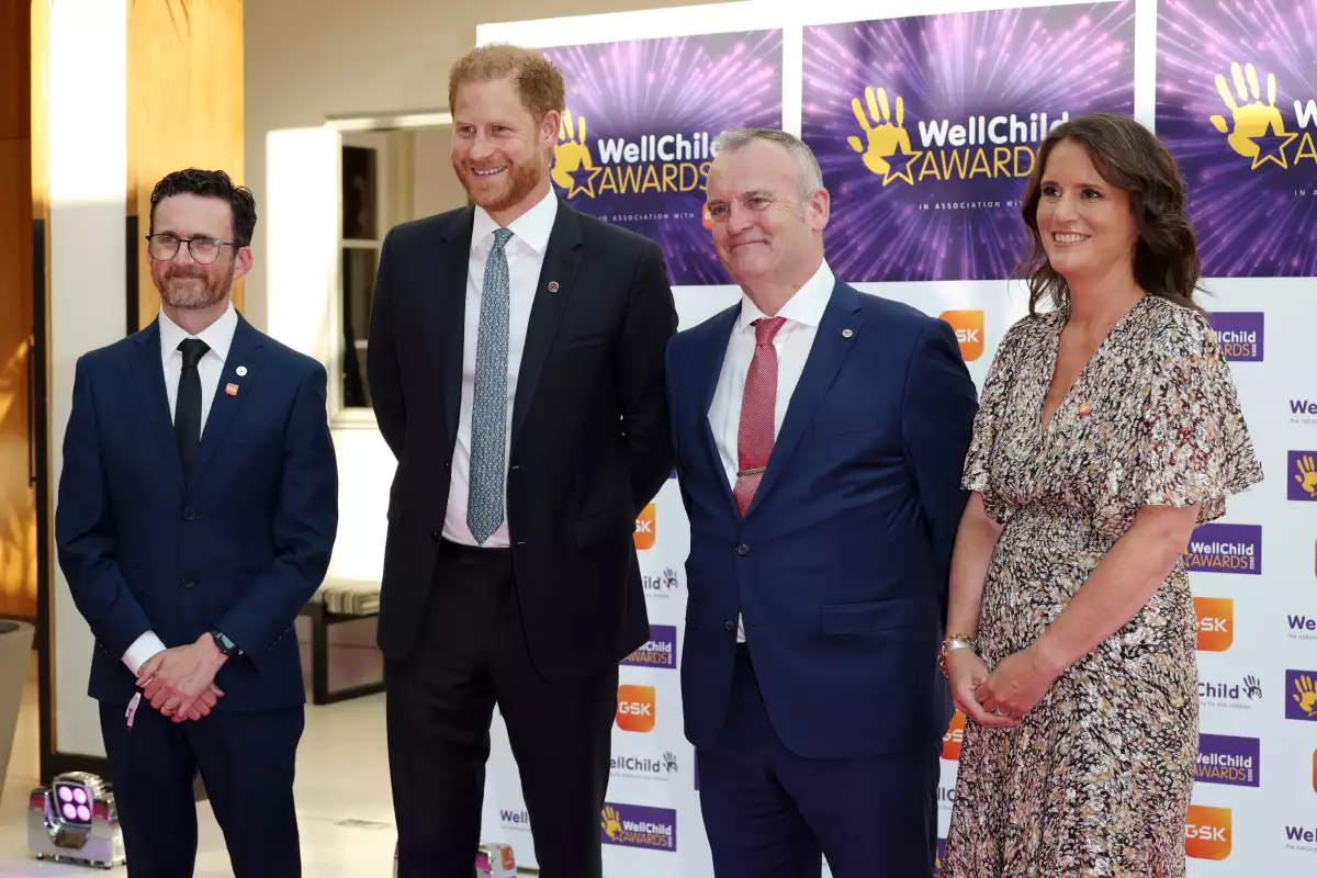 Príncipe Harry  en los WellChild Awards