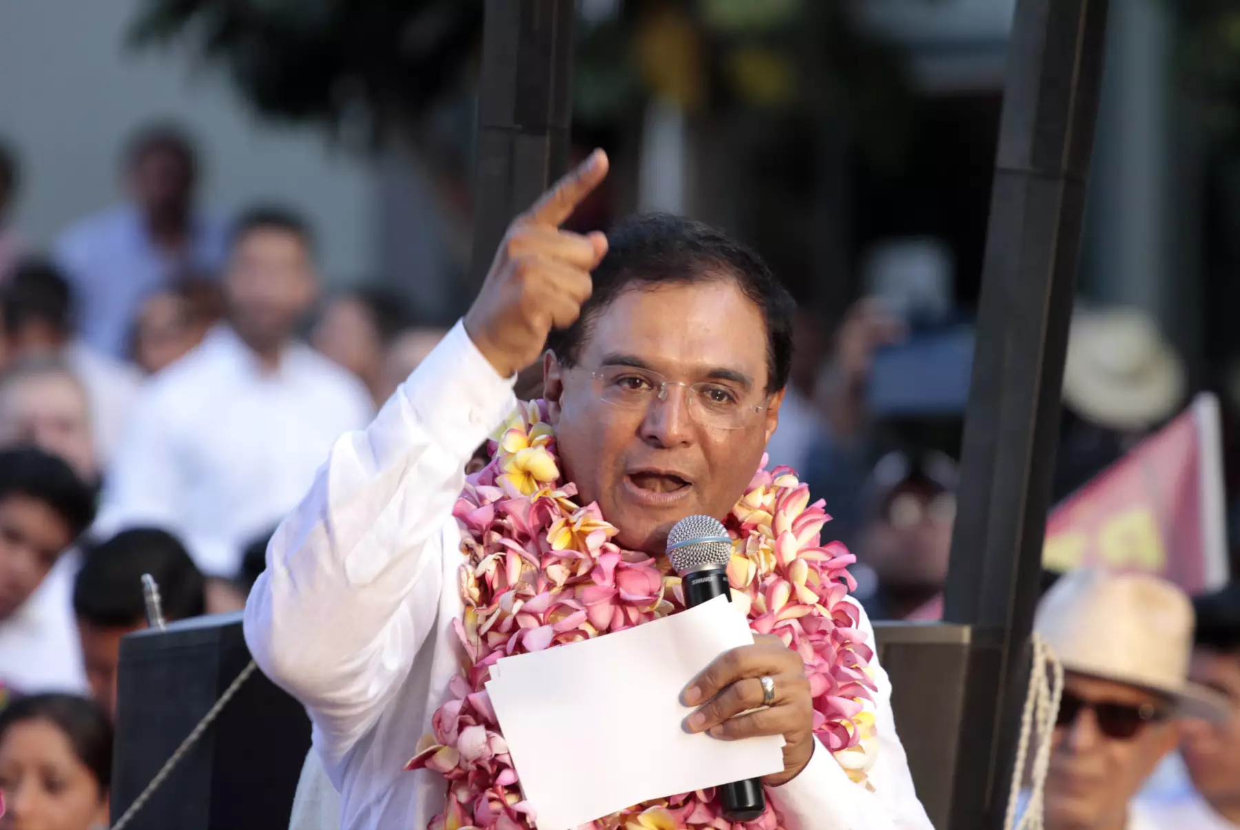El candidato del PT a gobernador de Oaxaca, Benjamín Robles Montoya, planteó los temas a los que daría impulso, si gana la elección del 5 de junio.