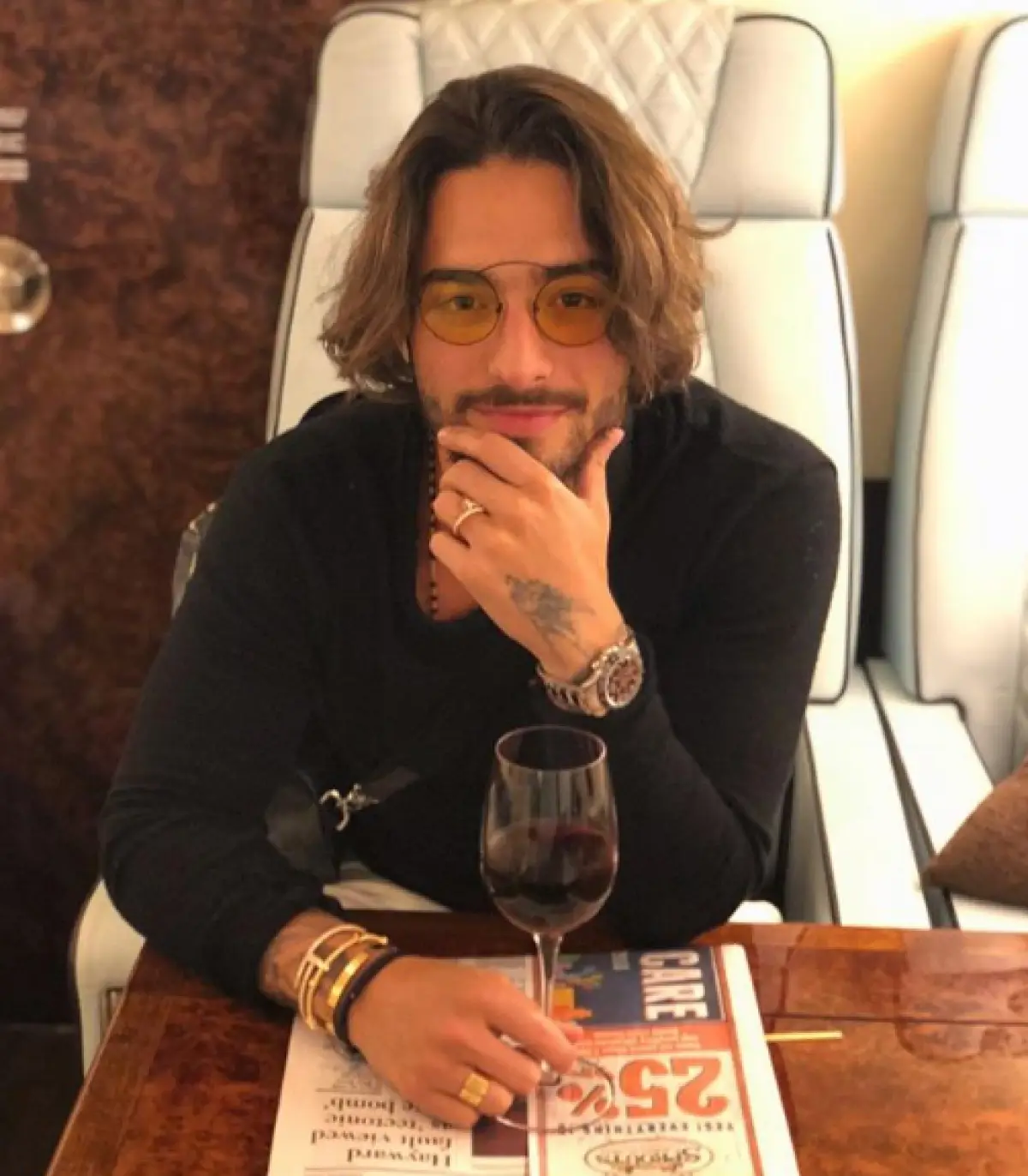 Maluma durante una de sus giras 