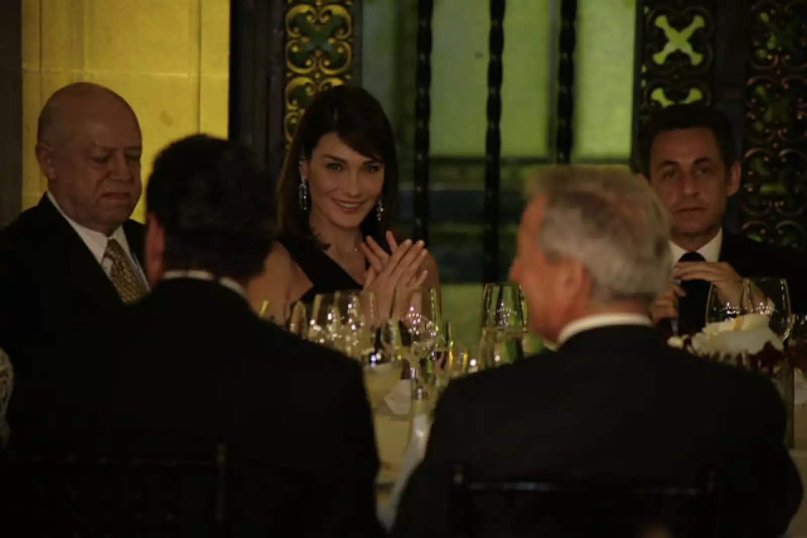 Cena Sarkozy en Palacio Nacional