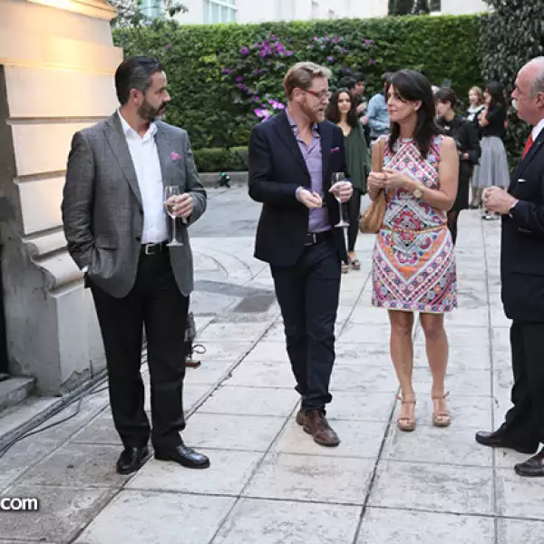 Manuel Marín, Ricardo Covalín, Monique Blanco y Gilles Vignac
