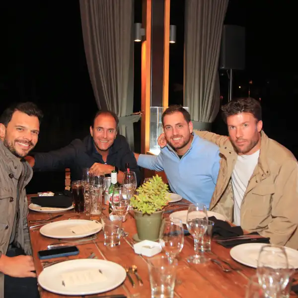 Juan Pablo Piña, Luis Manuel Peralta,  Rodrigo Peralta y Manuel