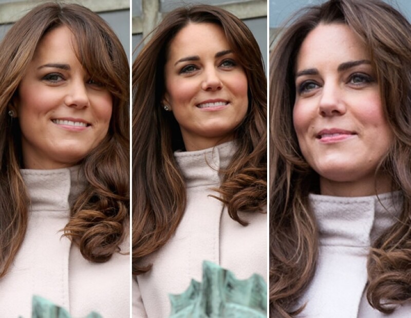 En su visita oficial a Cambridge el día de hoy Kate usó un abrigo MaxMara.
