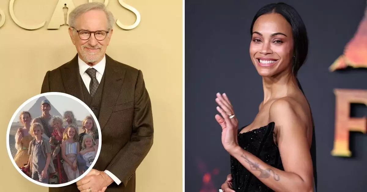 Steven-Spielber-Zoe-Saldana-Familia-Van-Der-Beek