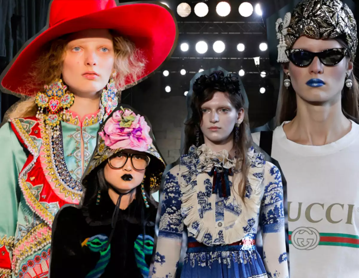 Lo que más llamó la atención fueron los labios en tonos azules y negros.