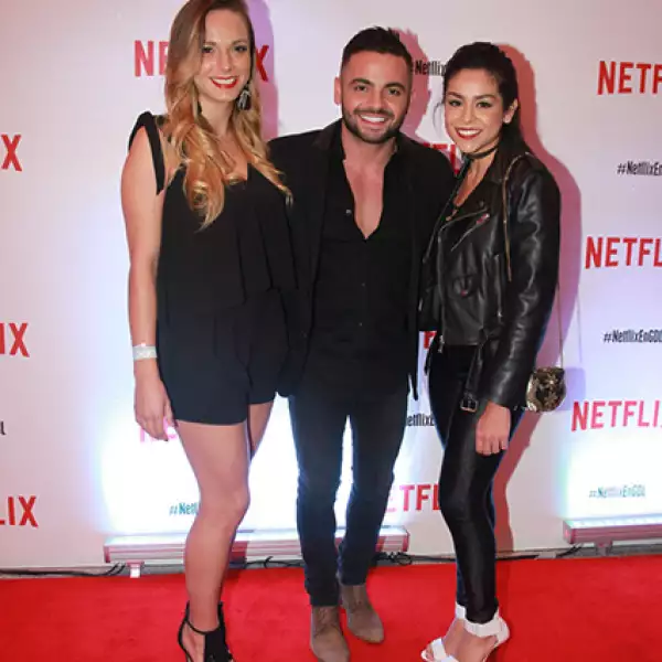 Montse Fábregas, Charbel Kuri y Karol Flores