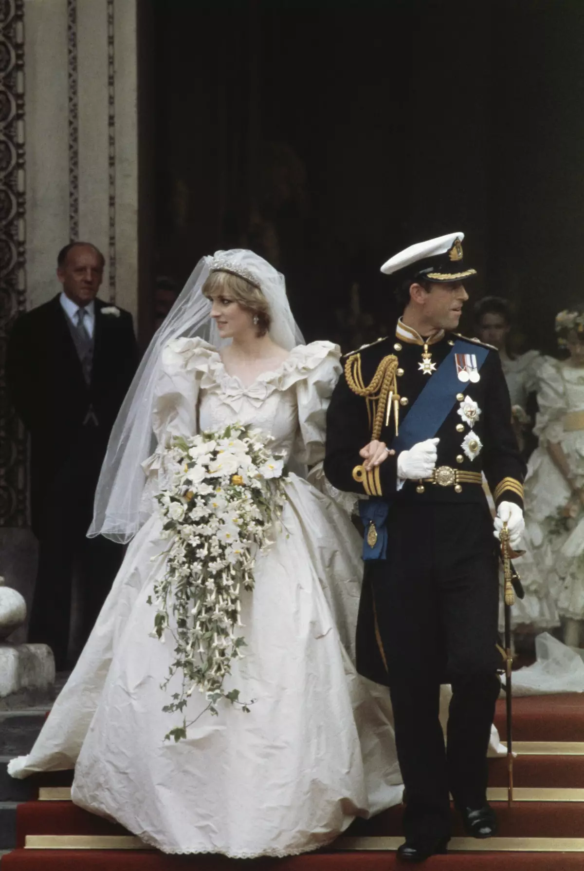 Carlos y Diana en su boda, 29 de julio de 1981