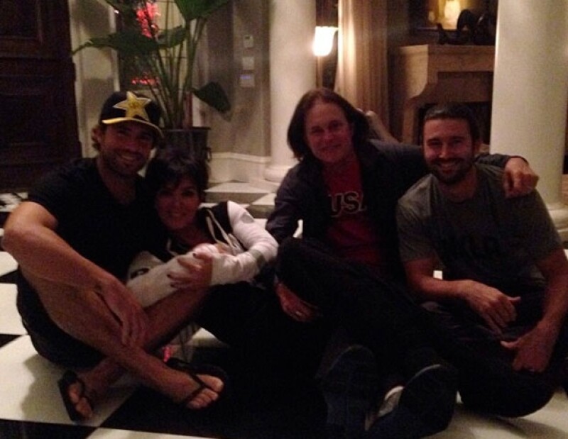 Brody Jenner se sumó a Kris al compartir una imagen de la familia.
