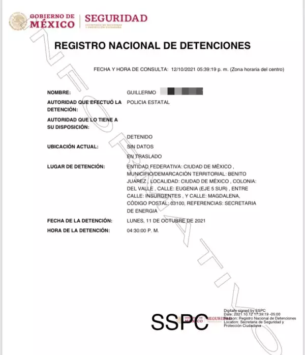 Gasero detenido 