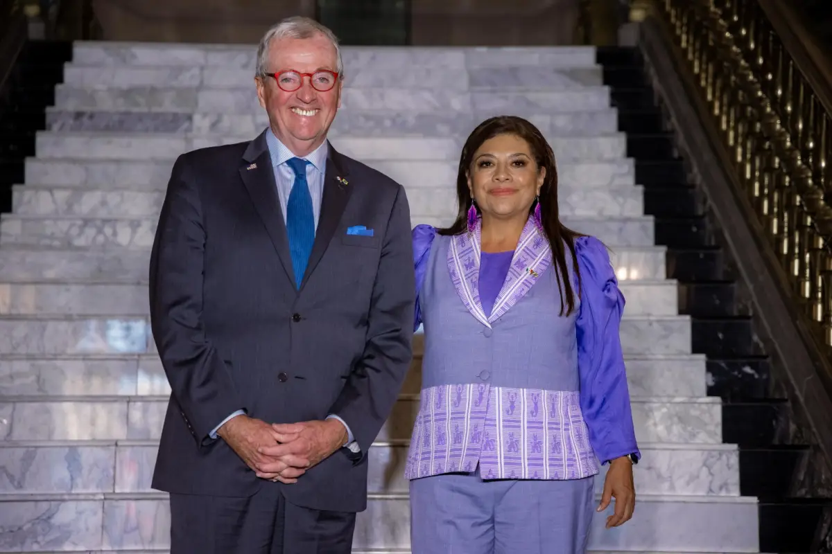 Encuentro entre el gobernador de Nueva Jersey, Phil Murphy, y la jefa de Gobierno de la Ciudad de México, Clara Brugada