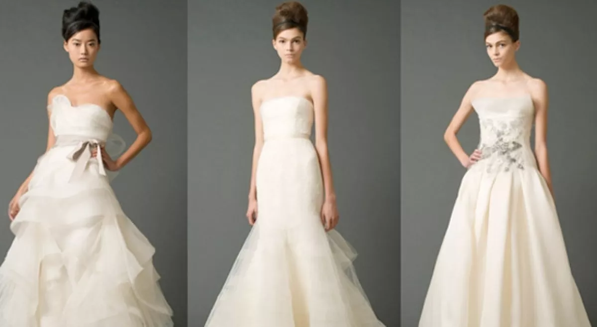 El vestido de Kim podría ser un diseño de Vera Wang.