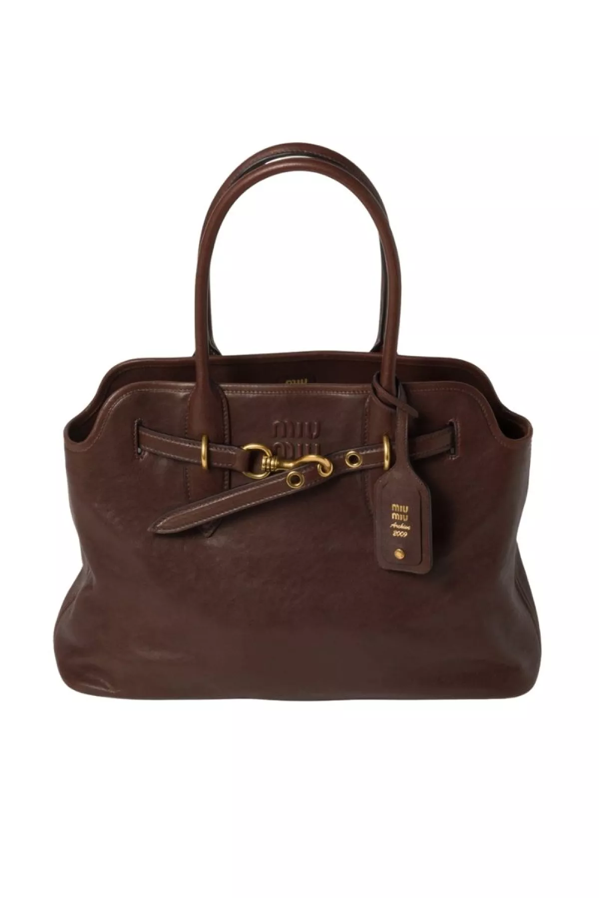 Bolso Aventure de napa Miu Miu