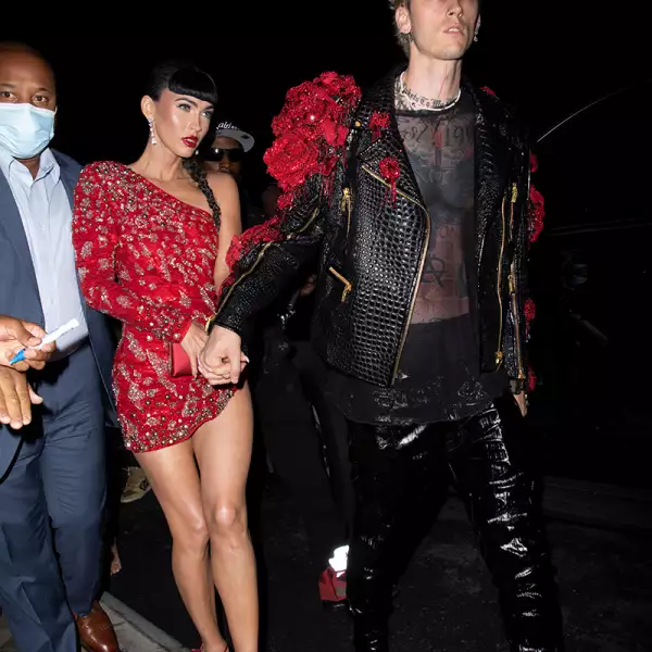 Megan Fox and Machine Gun Kelly head to a Met Gala after party, New York, USA - 13 Sep 2021