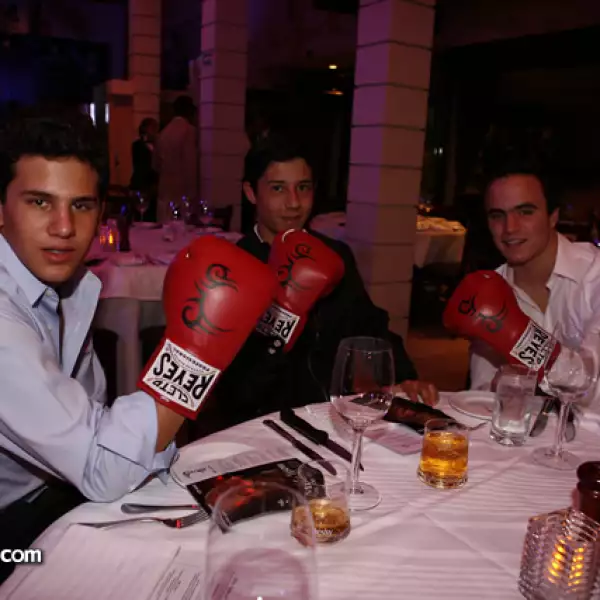 Ricardo Henaine, Javier Madrazo y Héctor Sulaimán