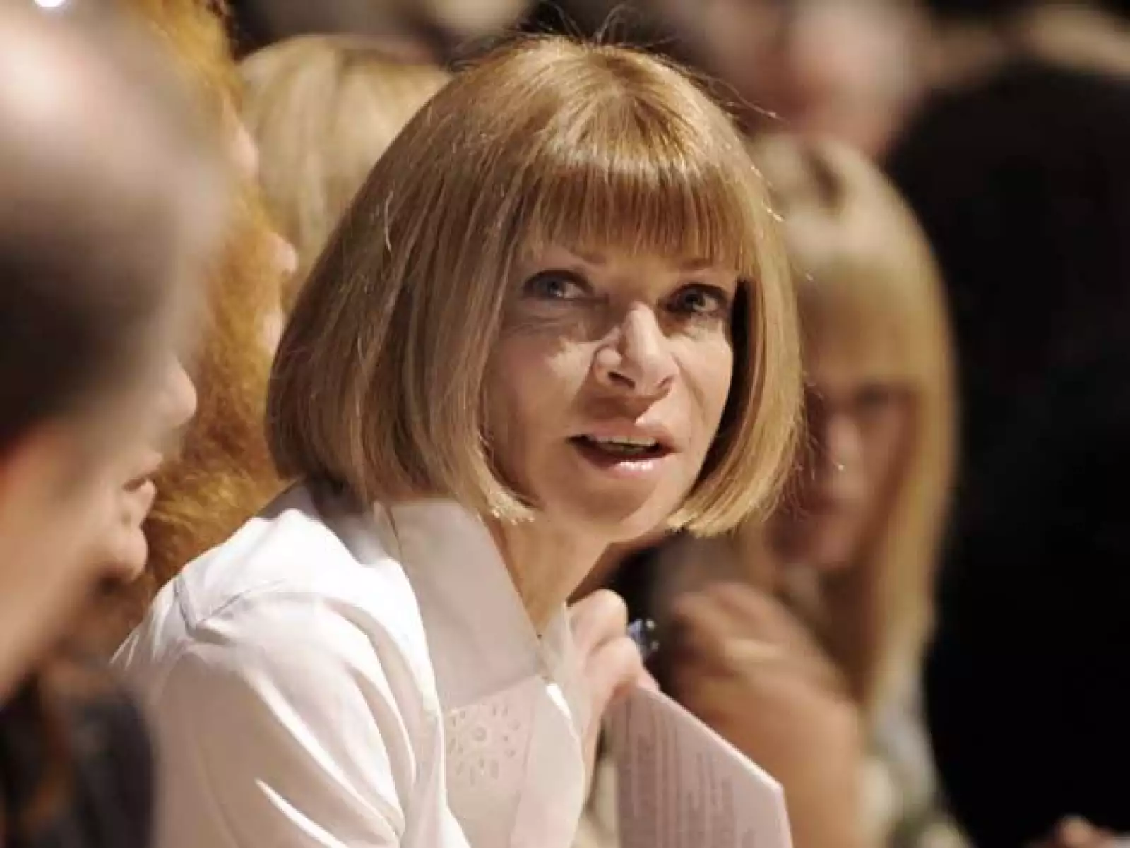 La famosa editora de la revista Vogue, Anna Wintour.