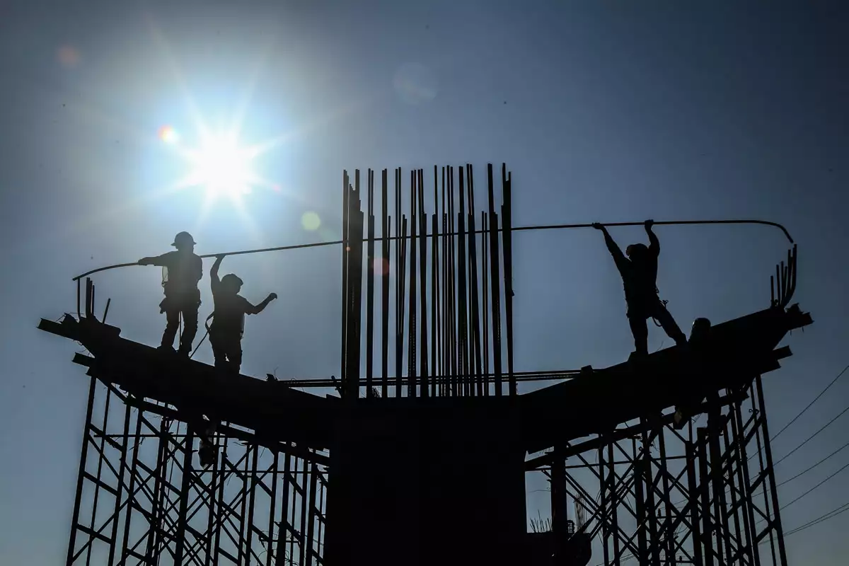 construcción trabajadores