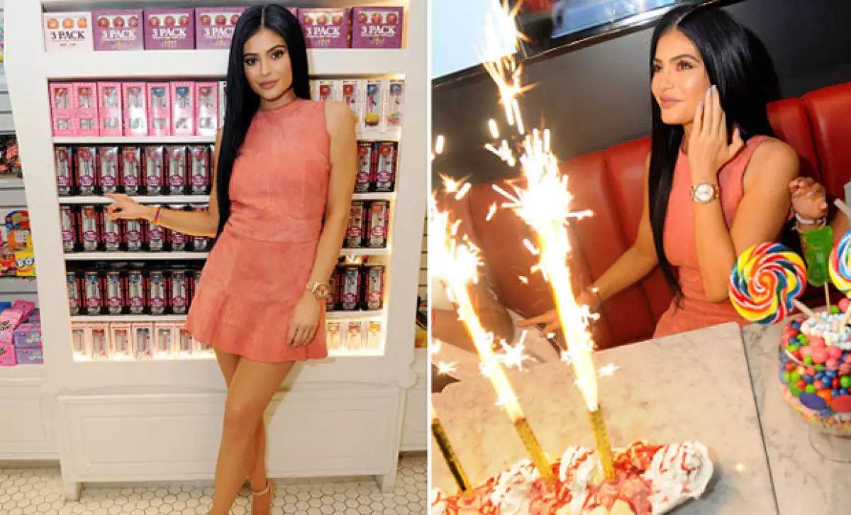 Kylie fue recibida con bombo y platillo.