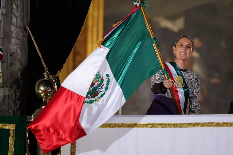 President Claudia Sheinbaum Gives First Traditional 'Cry of Independence' Of Her Tenure