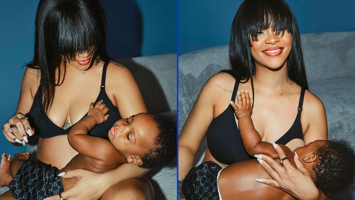 Rihanna y RZA protagonizan la nueva campaña de maternidad de Savage x Fenty. 