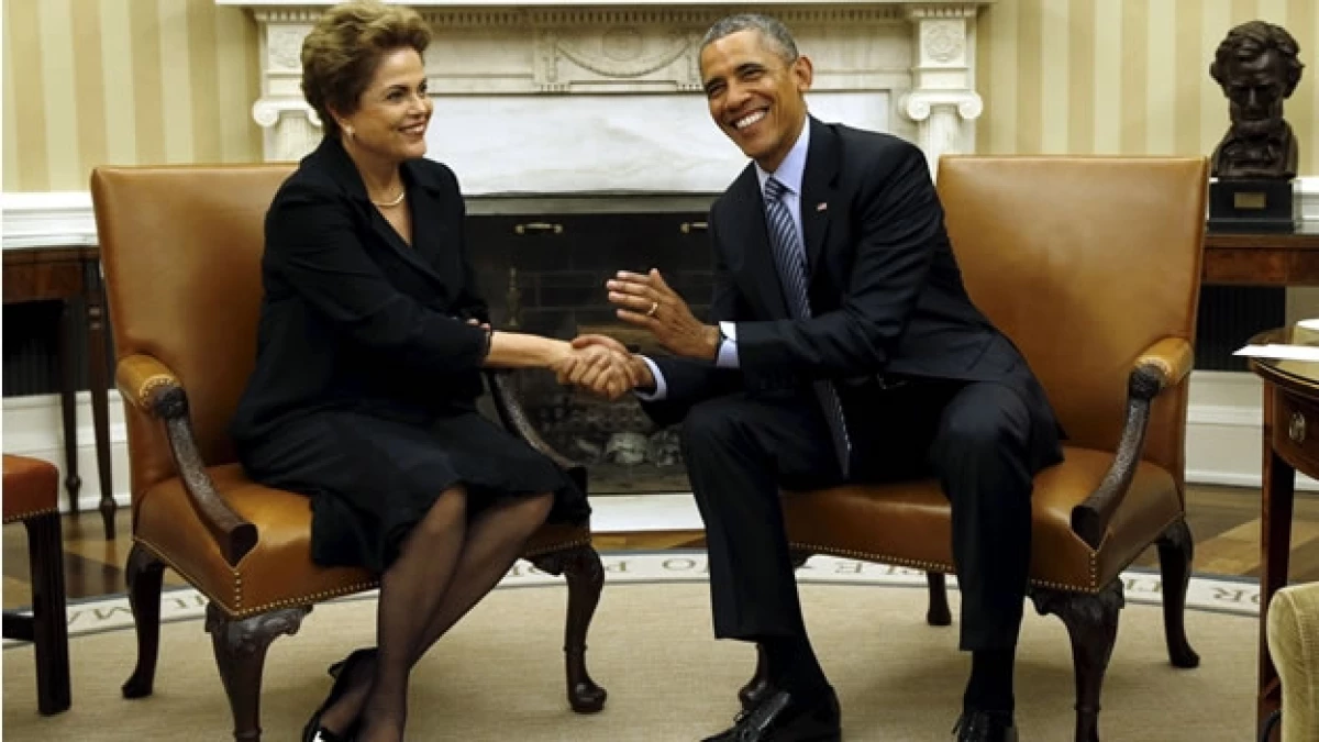 La presidenta brasileña y el presidente estadounidense destacaron el intercambio económico entre ambas naciones americanas
