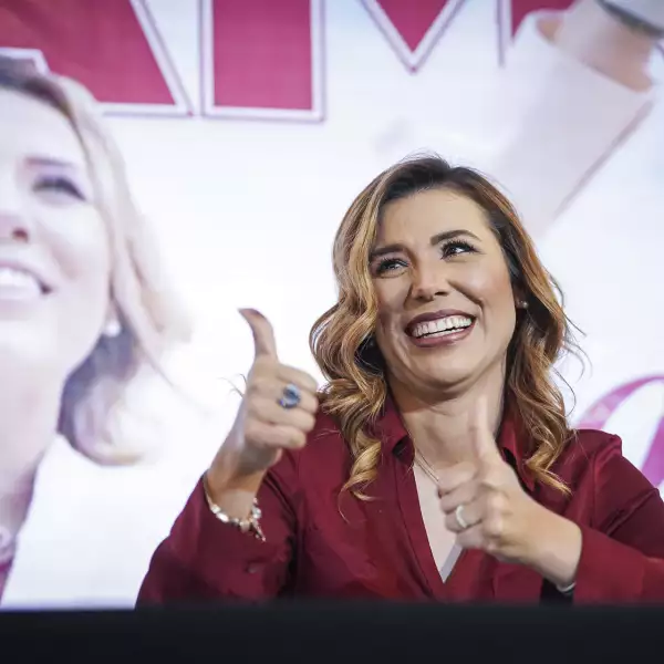 Marina del Pilar Ávila Olmeda se declara virtual ganadora a la gubernatura de Baja California.