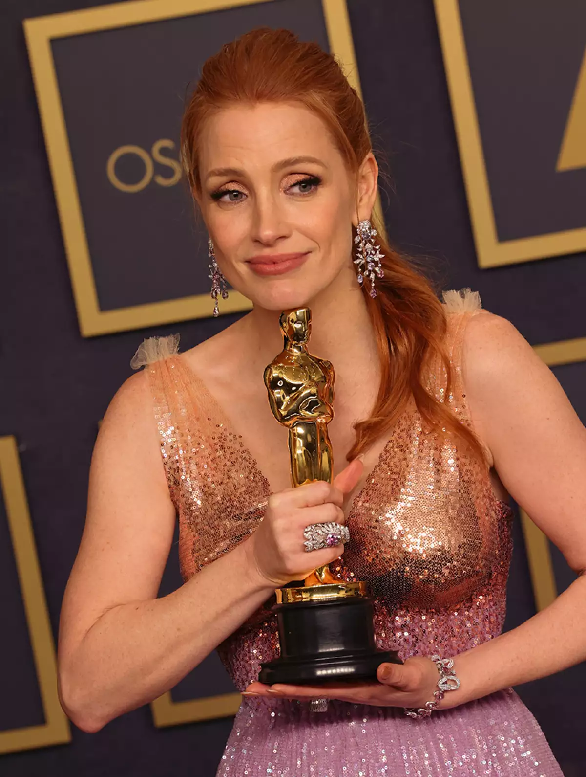 Jessica Chastain describe la energía cargada en el Oscar tras la cachetada de Will Smith a Chris Rock