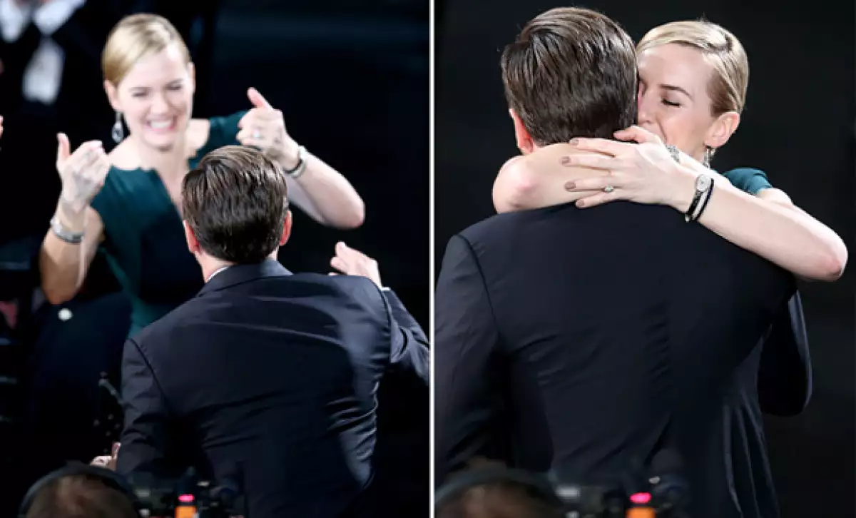 Sin duda Kate fue la más emocionada con el reconocimiento que le dieron al actor.