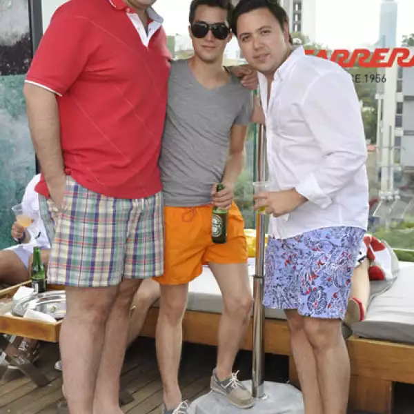 Mario Manfredi, Carlos Díaz y Cristian Frey