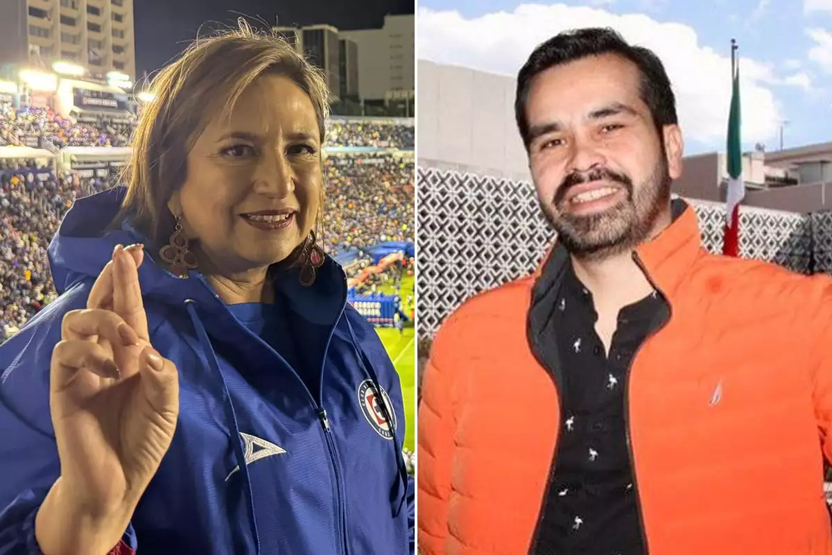Xóchitl Gálvez y Jorge Álvarez Máynez