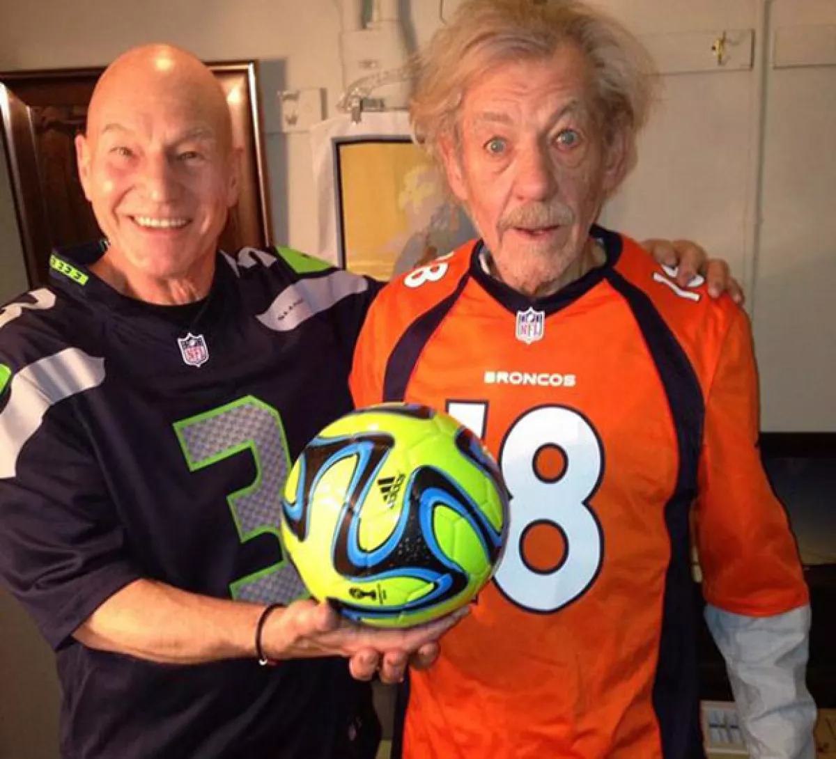 Patrick Stewart e Ian McKellen.