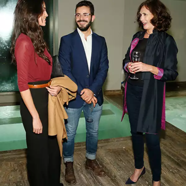 Ximena Urquiza,Santiago Cuaik y Claudia Azpiri