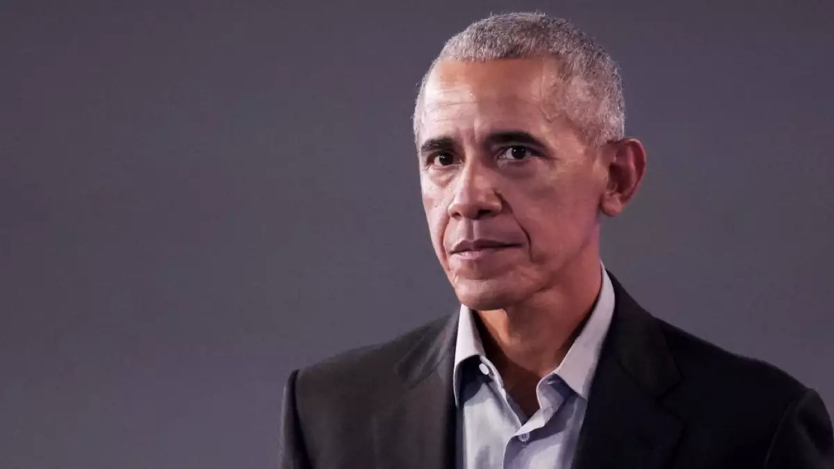 El expresidente de los Estados Unidos, Barack Obama, pronunció un discurso mientras asistía al noveno día de la COP26 en SECC el 8 de noviembre de 2021 en Glasgow, Escocia.
