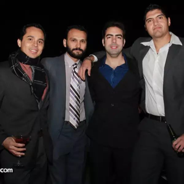 Demostenes Delgado,David Germanico,Gustavo Lo%u0301pez y Cesar Villegas