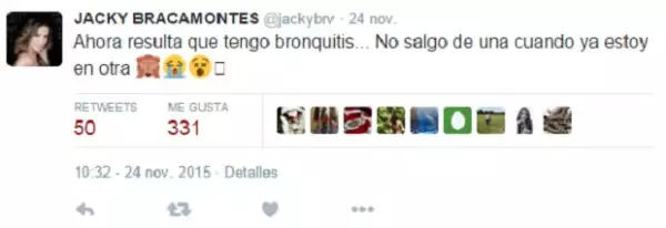 Su enfermedad respiratoria viene semanas después de que sufriera de salmonelosis.
