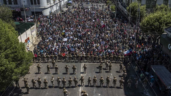 CHILE-TRANSPORT-METRO-PROTEST