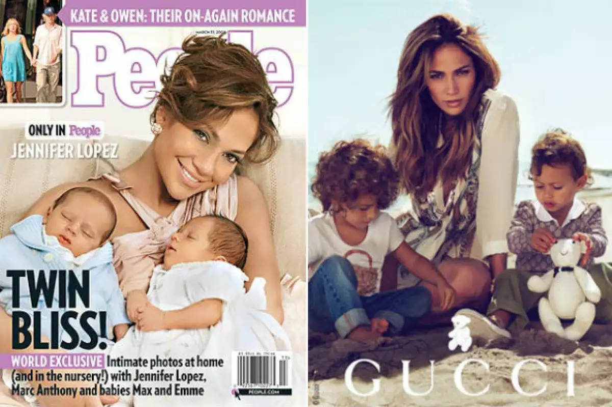 Jennifer y sus hijos en otros de sus momentos estelares juntos.