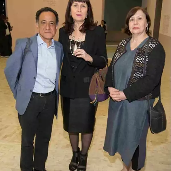 Alfredo Cruz, Katrin Berme y Esther Katz