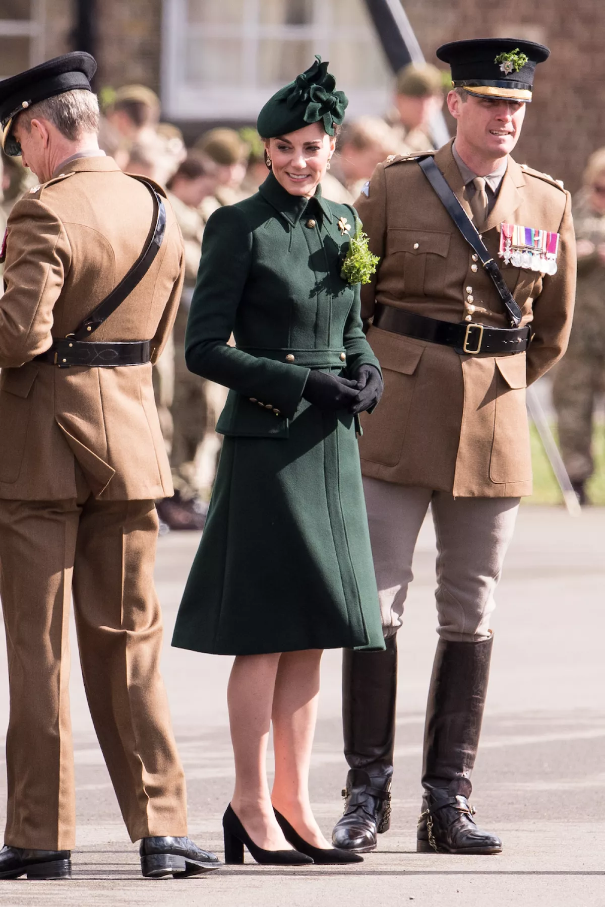 The Duke And Duchess Of Cambridge Attend The Irish Guards St Patrick's Day Parade
