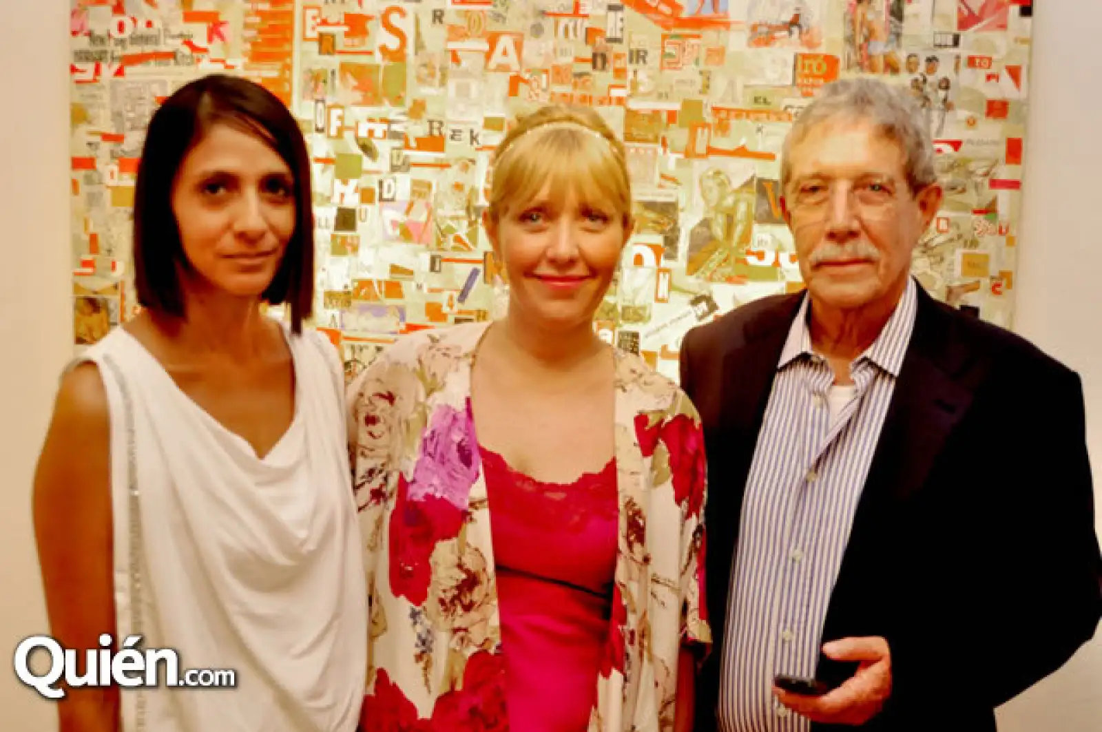 Elisa Pasquel, Claudia Tapia Castelo y Claudio Tapia