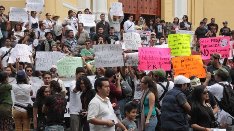 marcha anti peña en xalapa veracruz