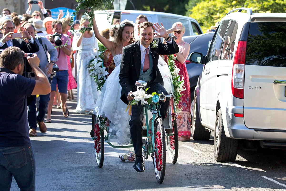 The wedding of Daisy Jenks and Charlie van Straubenzee, St Mary the Virgin Church, Frensham, Surrey, UK - 04 Aug 2018