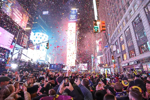 New Year celebrations, New York, USA - 01 Jan 2020