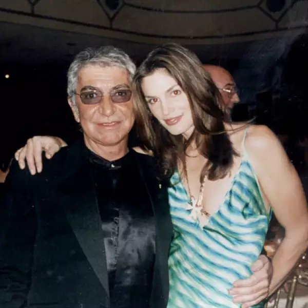 Roberto Cavalli y Cindy Crawford